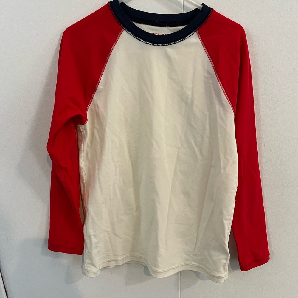J. Crew Boys Long Sleeve Rash Guard, Size 6-7